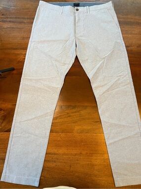J.CREW Men's Light Blue Cotton Chino Pants 35 x 32 Driggs